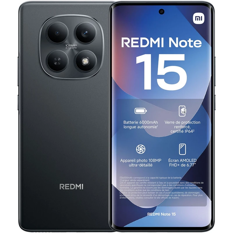 گوشی موبايل شیائومی مدل Redmi Note 15 4G ظرفیت 256 گیگابایت رم 8 گیگابایت